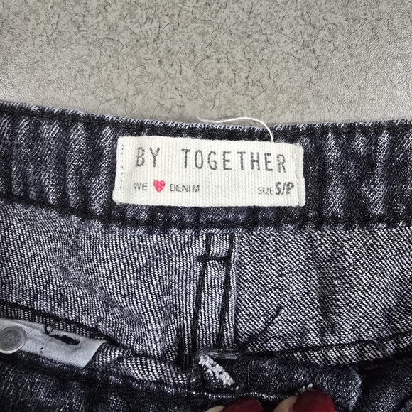 By Together Black Distressed Women Shorts - Picture 2 of 5